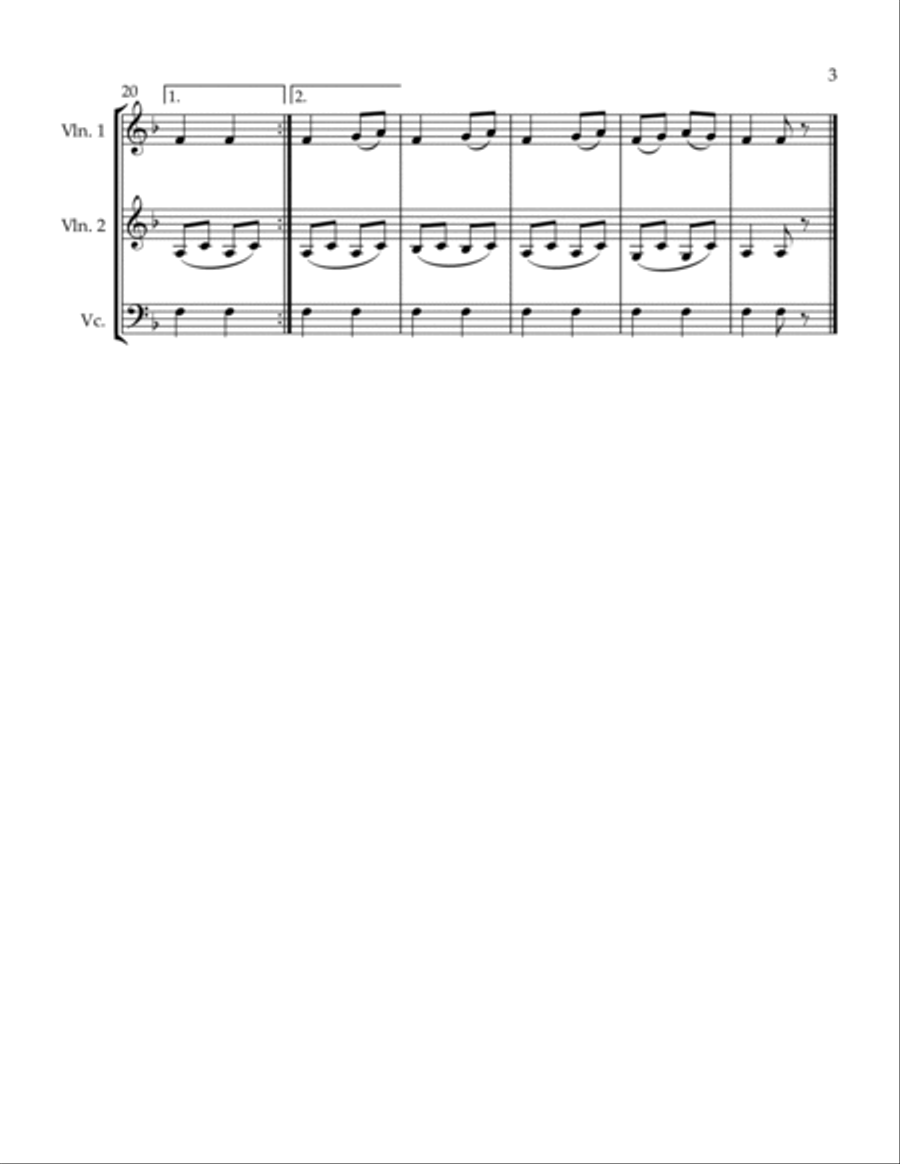 Bedtime String Trio scores gallery preview page 3