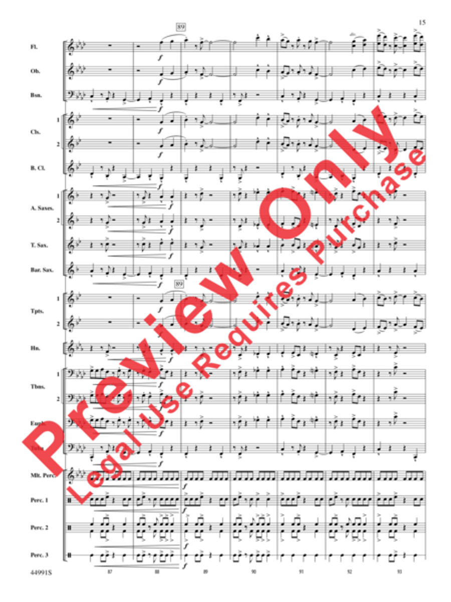 Amazonia Concert Band scores gallery preview page 16