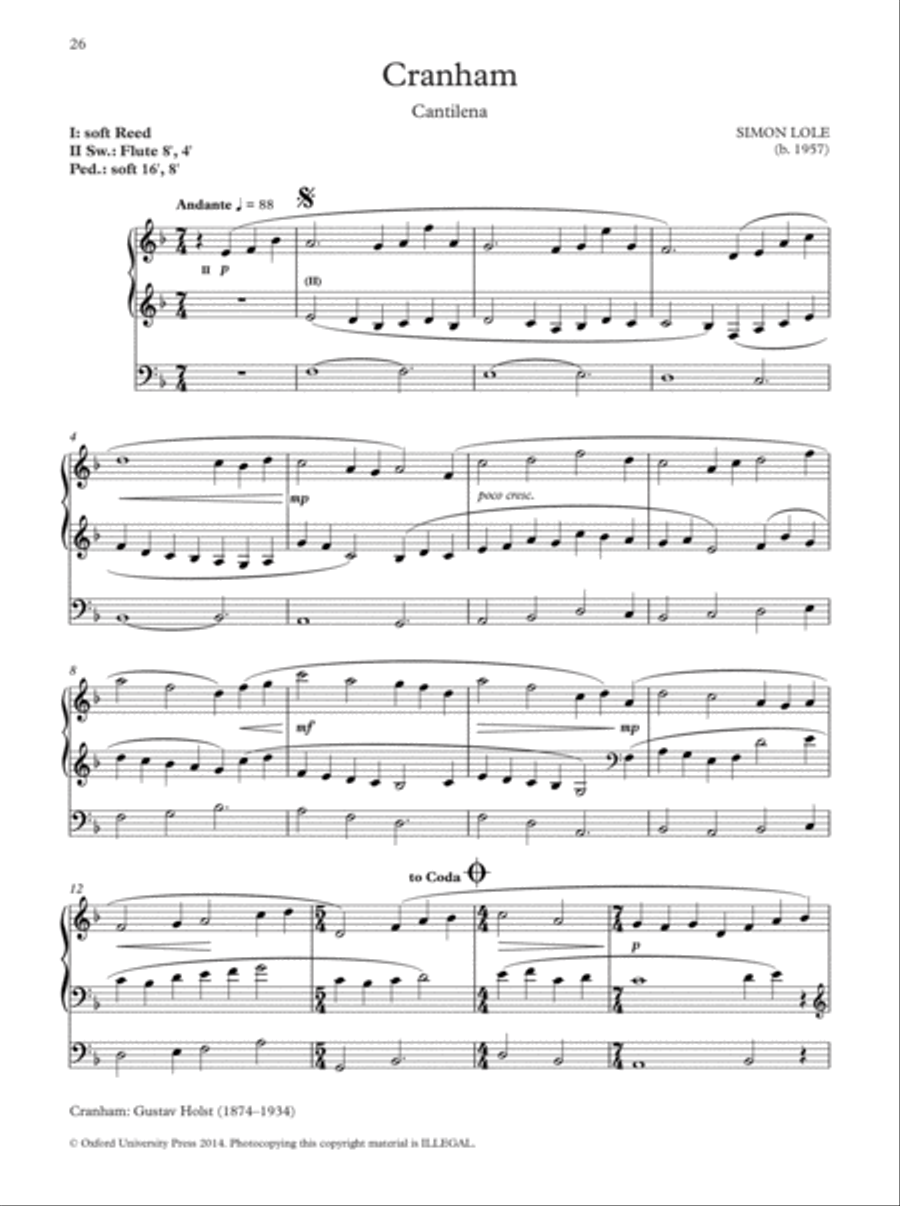 Oxford Hymn Settings for Organists: Advent and Christmas Organ Solo scores gallery preview page 7