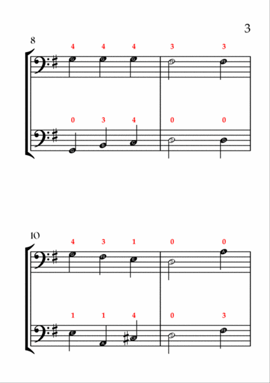 We Wish You a Merry Christmas (CELLO DUET - EASY LEVEL) String Duet scores gallery preview page 4