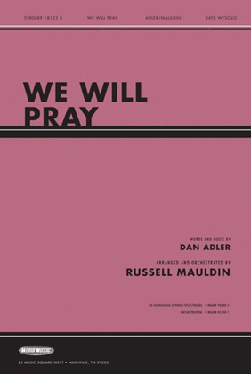 Book cover for We Will Pray - Anthem