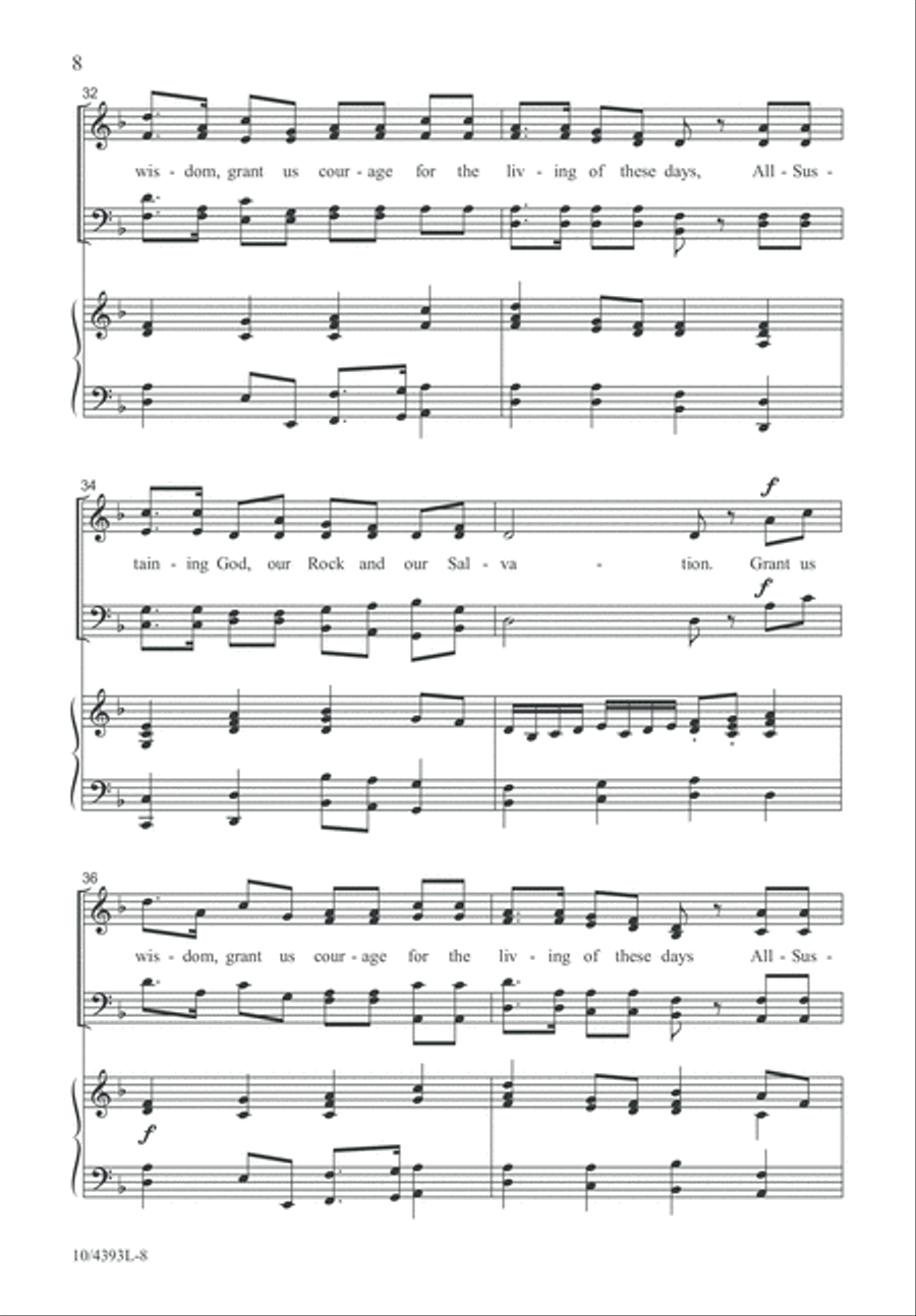 Our Rock and Our Salvation 4-Part scores gallery preview page 8