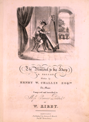 Book cover for The Minstrel to his Harp. A Ballad