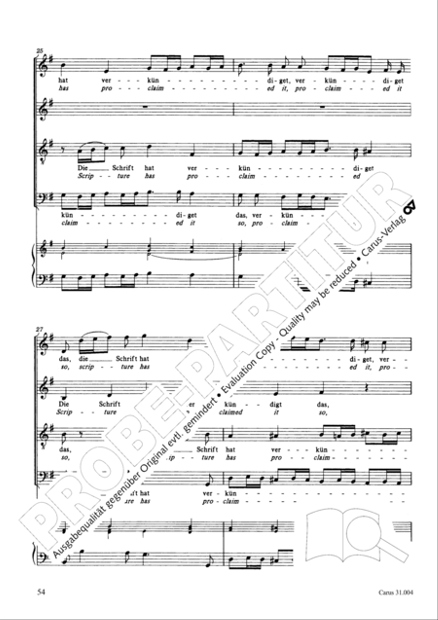 Christ lay in death's cold prison (Christ lag in Todesbanden) 4-Part scores gallery preview page 55