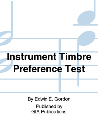 Instrument Timbre Preference Test