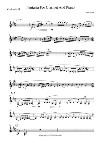 Fantasia for Clarinet and Piano image number null