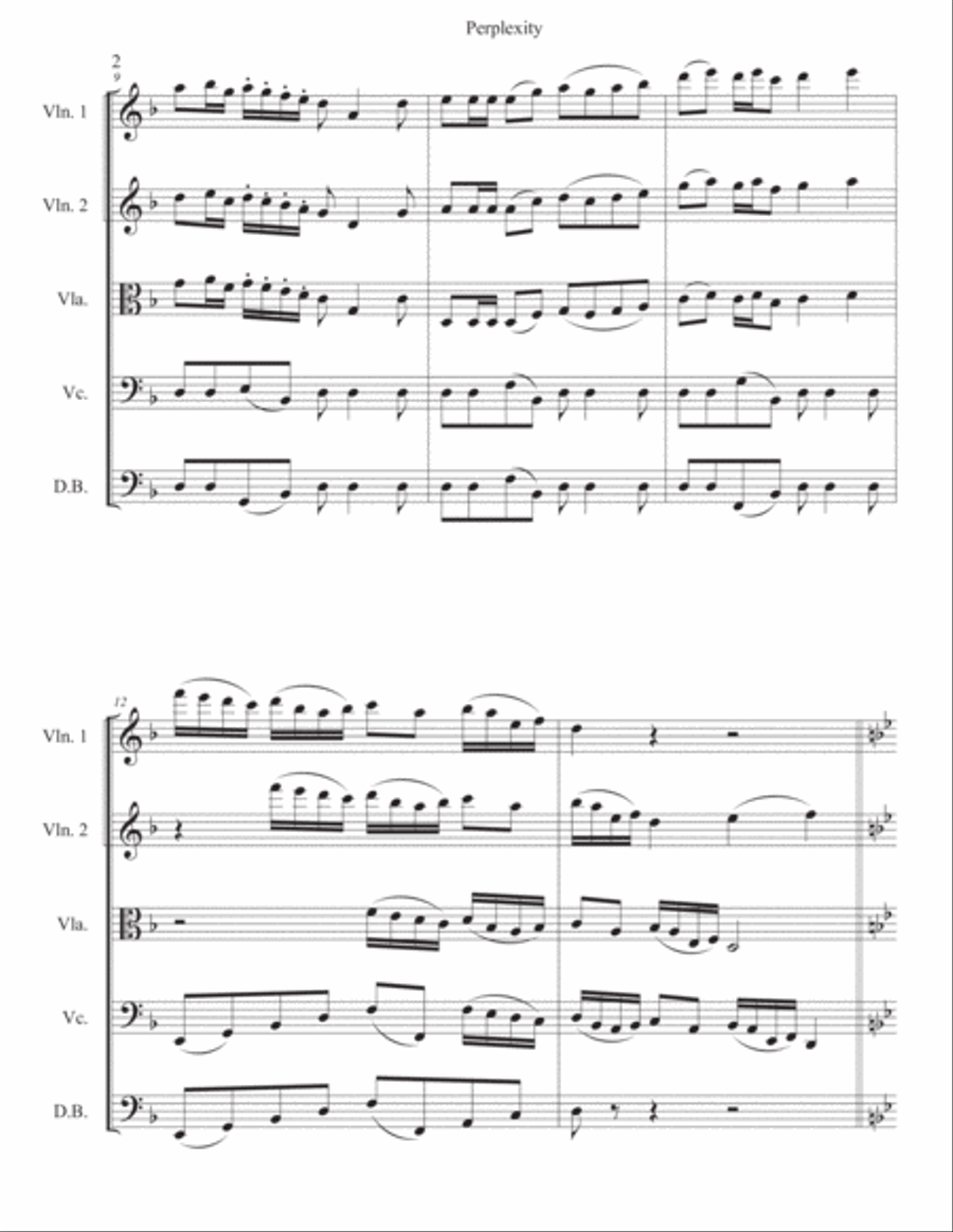Perplexity String Orchestra scores gallery preview page 2