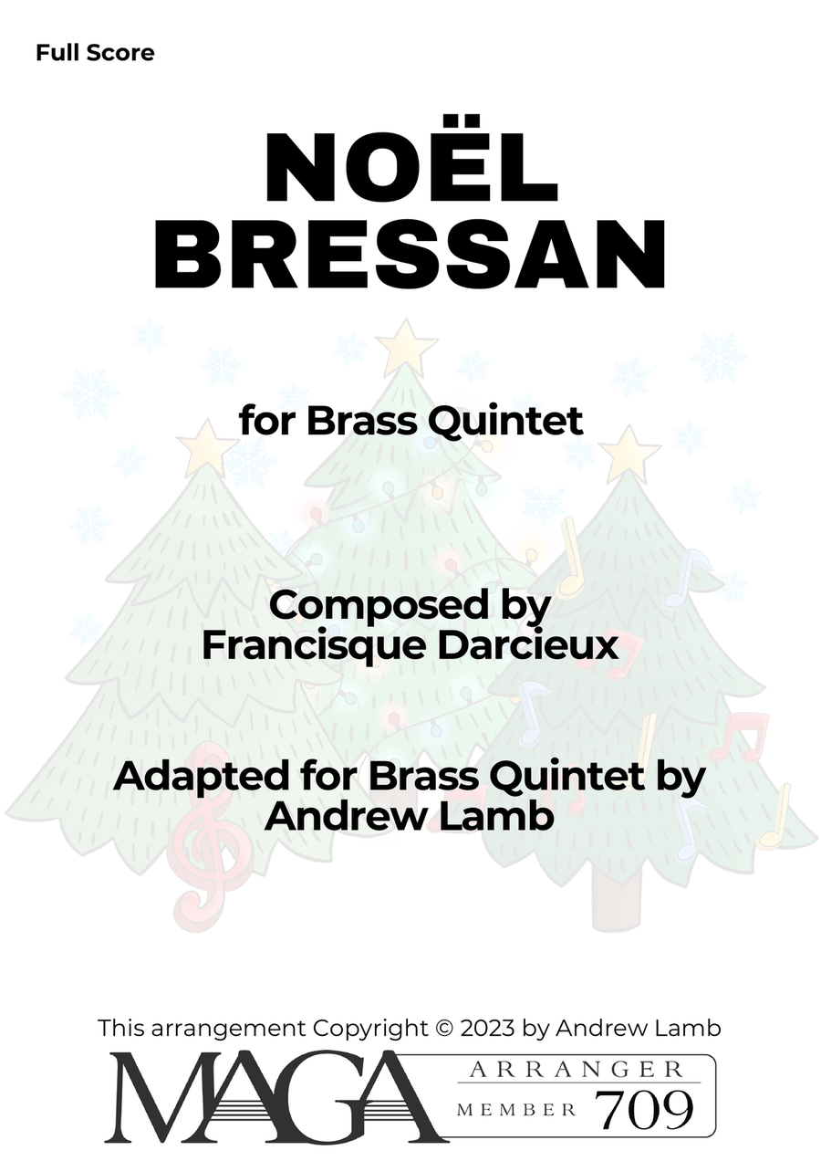 Francisque Darcieux | Noël Bressan | for Brass Quintet Brass Quintet scores gallery preview page 2