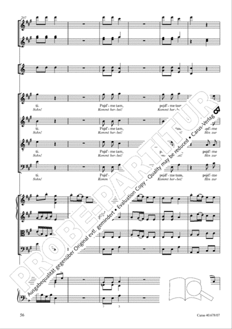 Missa pastoralis bohemica 4-Part scores gallery preview page 69