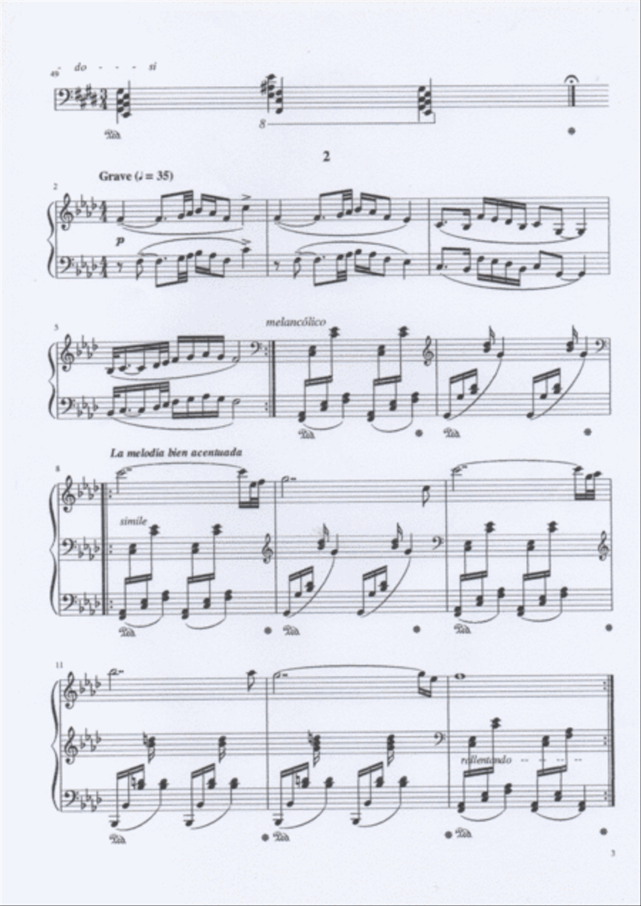 2 Nocturnos Piano Solo scores gallery preview page 3