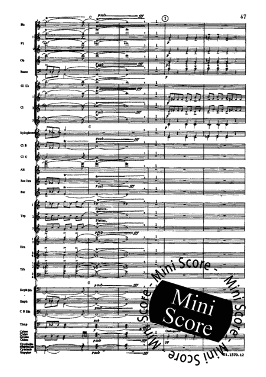 Poeme du Feu Concert Band scores gallery preview page 53