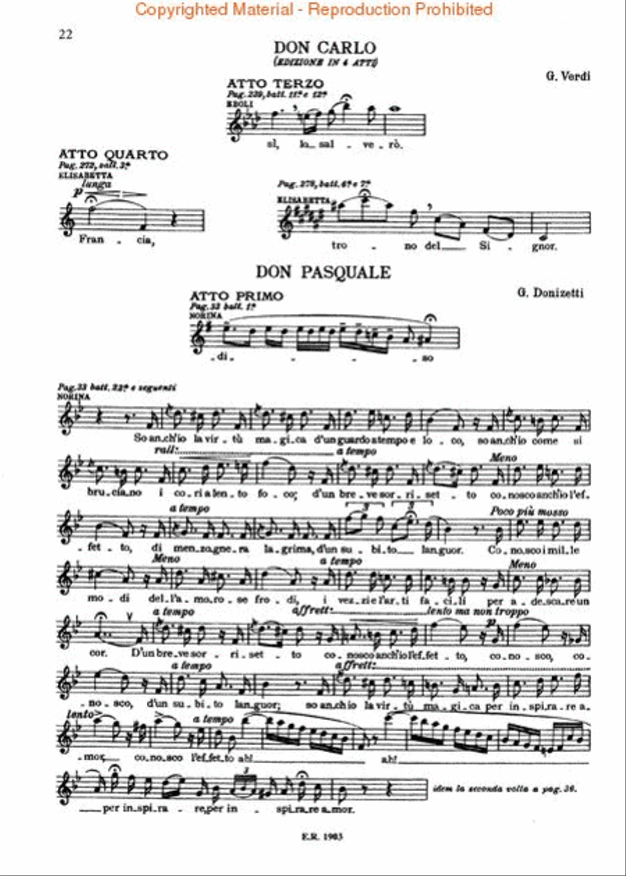 Variazioni Cadenze – Volume 1 Voice scores gallery preview page 3