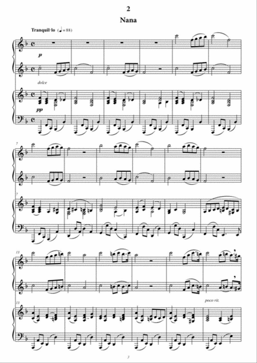 PIANO ALBUM a cuatro manos (for four hands) Piano Duet scores gallery preview page 5