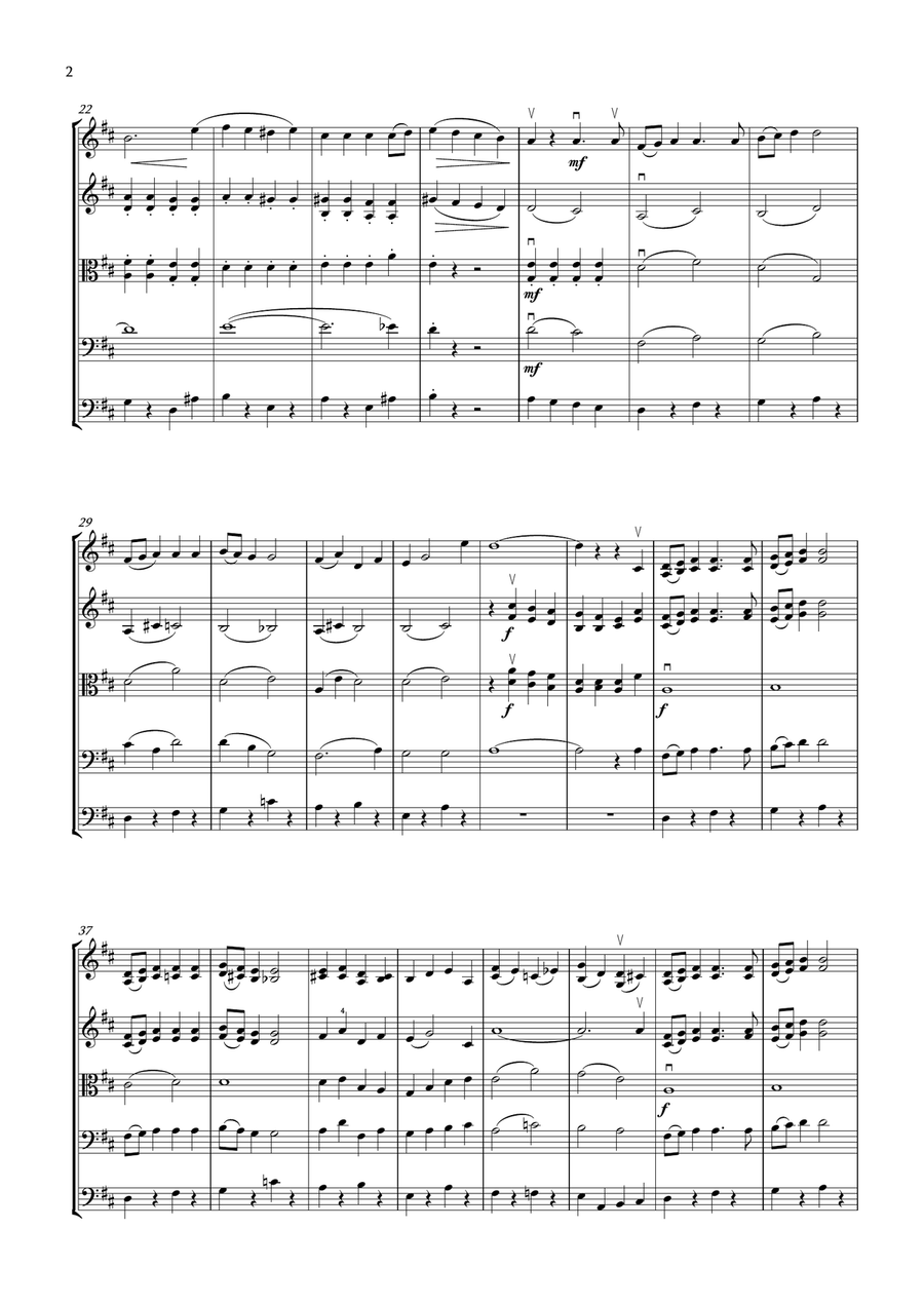 Santa Claus Is Comin' To Town String Orchestra scores gallery preview page 2