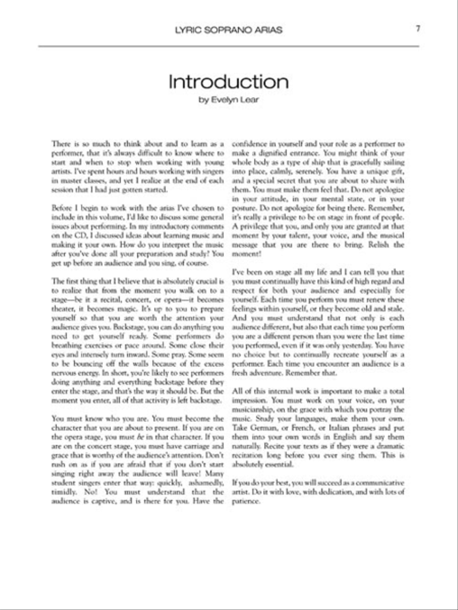 Lyric Soprano Arias: A Master Class with Evelyn Lear Voice Solo scores gallery preview page 4