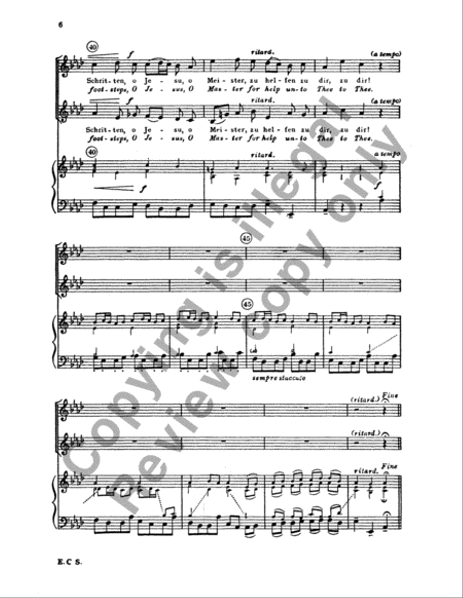 Wir eilen mit schwachen, doch emsigen Schritten (We hasten with eager) SA scores gallery preview page 16