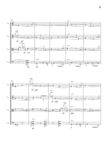 Fabrizio Casti: 'L SENSO S'INGANNA DI LONTANO (ES-22-038) String Quartet - Digital Sheet Music