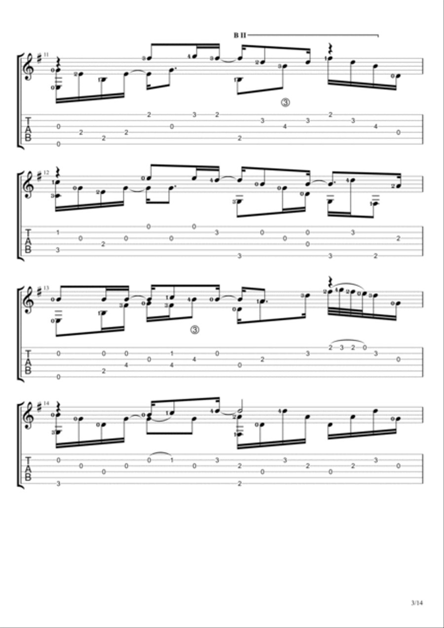 When The Children Cry When The Children Cry Guitar Tablature scores gallery preview page 3