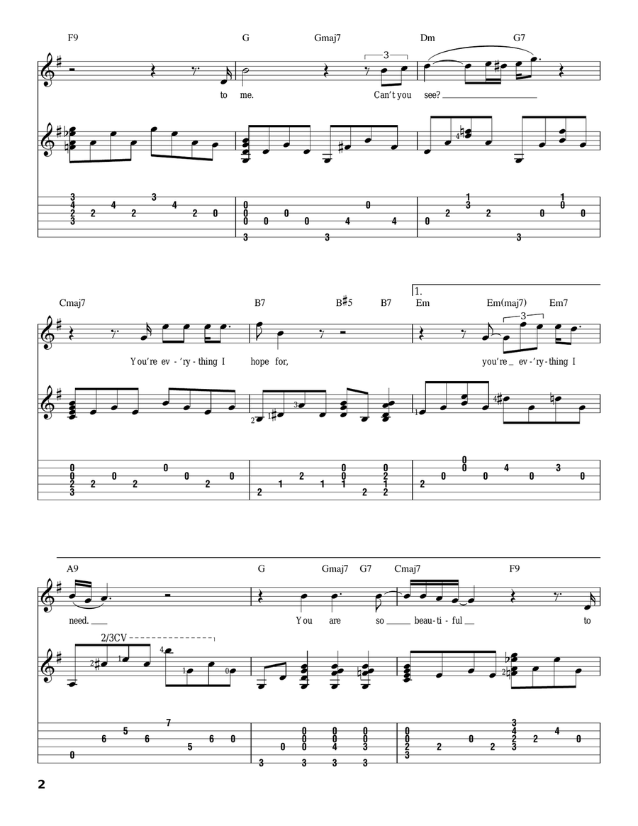 You Are So Beautiful You Are So Beautiful Acoustic Guitar scores gallery preview page 2