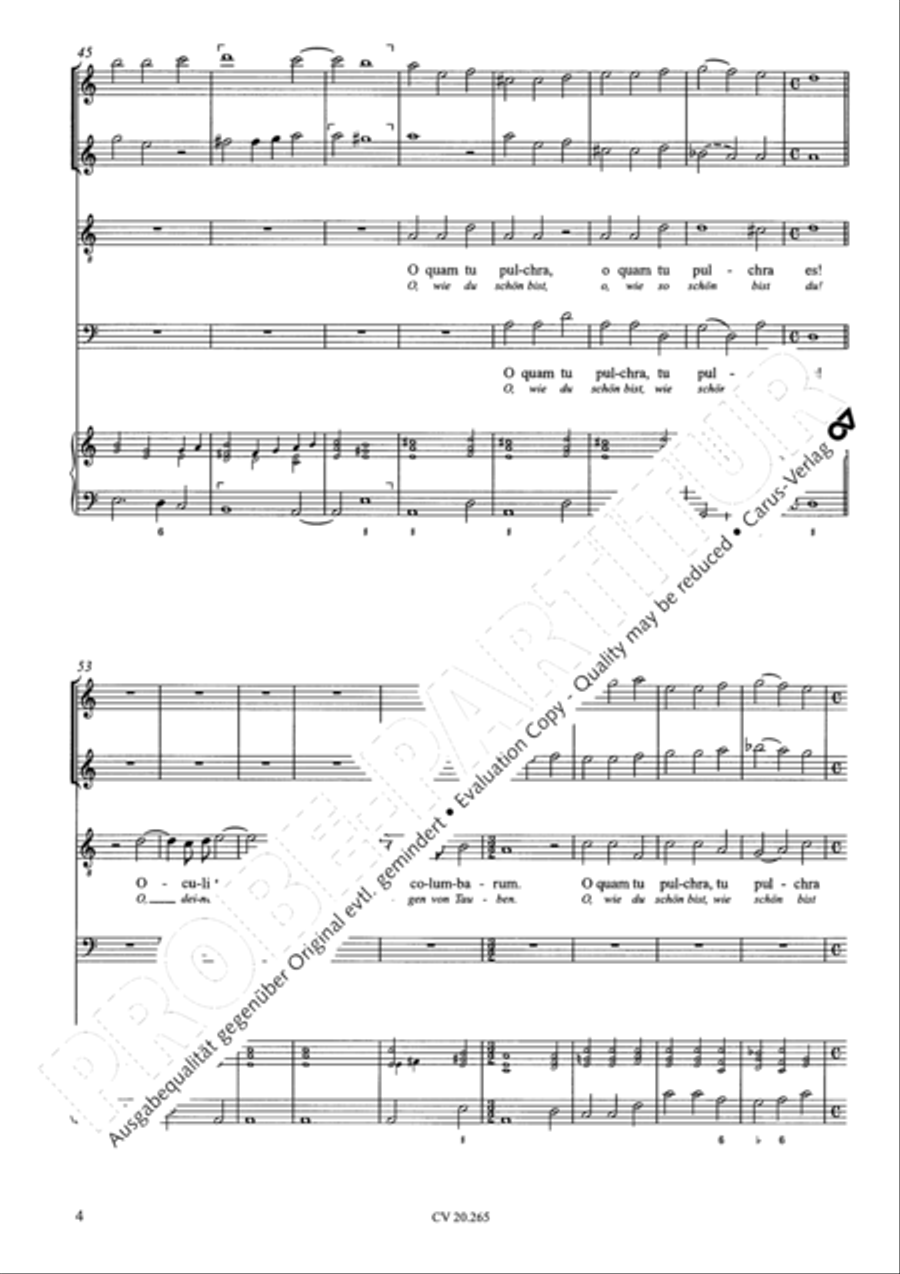O quam tu pulchra es; Veni de Libano Score scores gallery preview page 5
