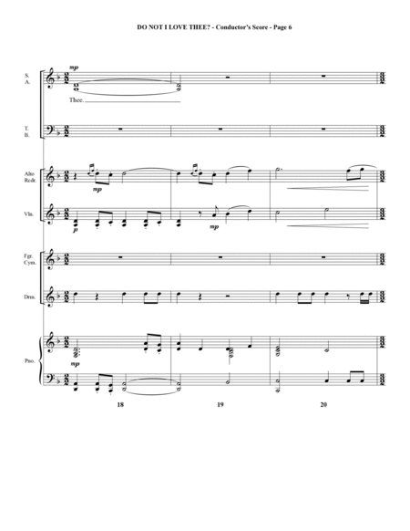 Do Not I Love Thee? - Score