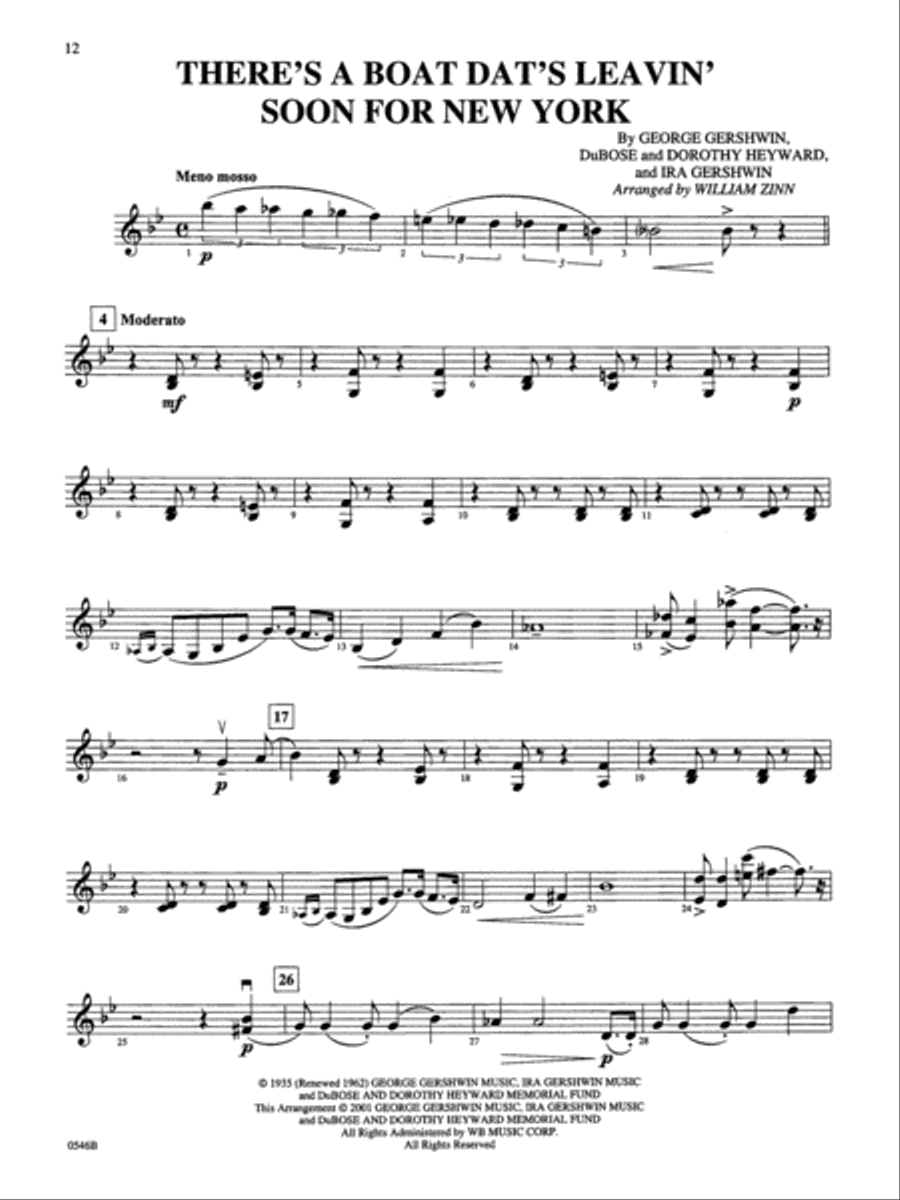 Porgy and Bess for Strings String Orchestra scores gallery preview page 4