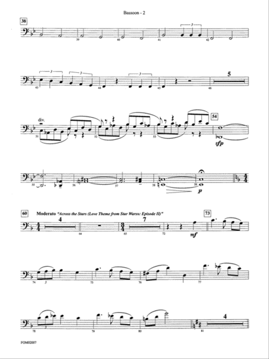 Star Wars: Episode II Attack of the Clones: Bassoon Full Orchestra scores gallery preview page 2