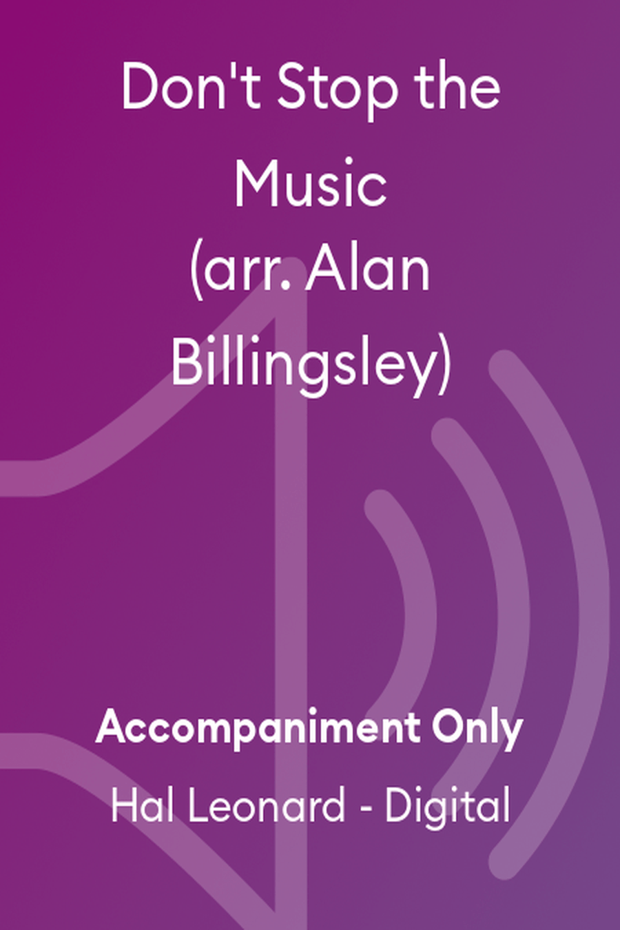 Don't Stop the Music (arr. Alan Billingsley) Choir scores gallery preview page 1