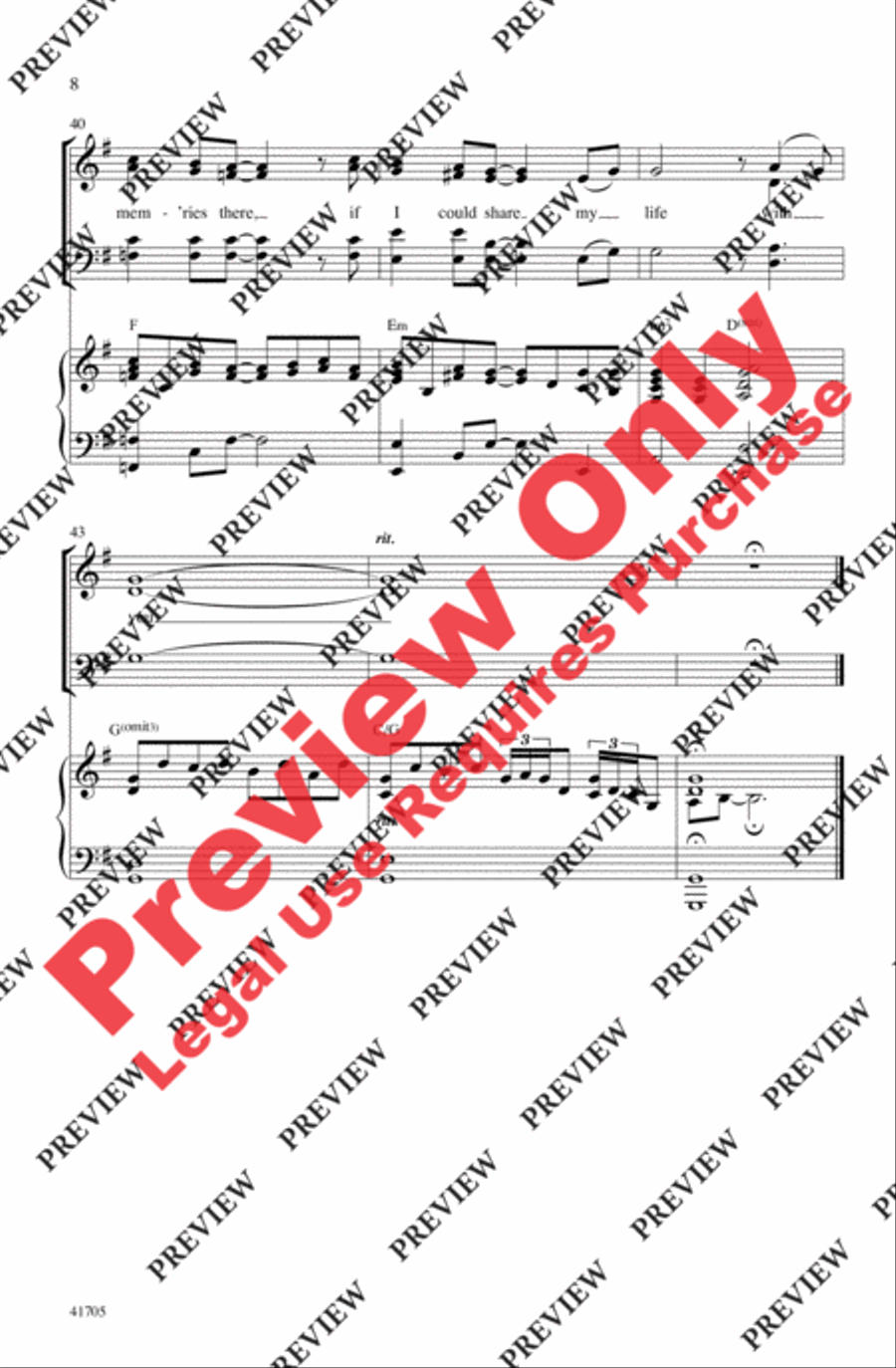With You 4-Part scores gallery preview page 8