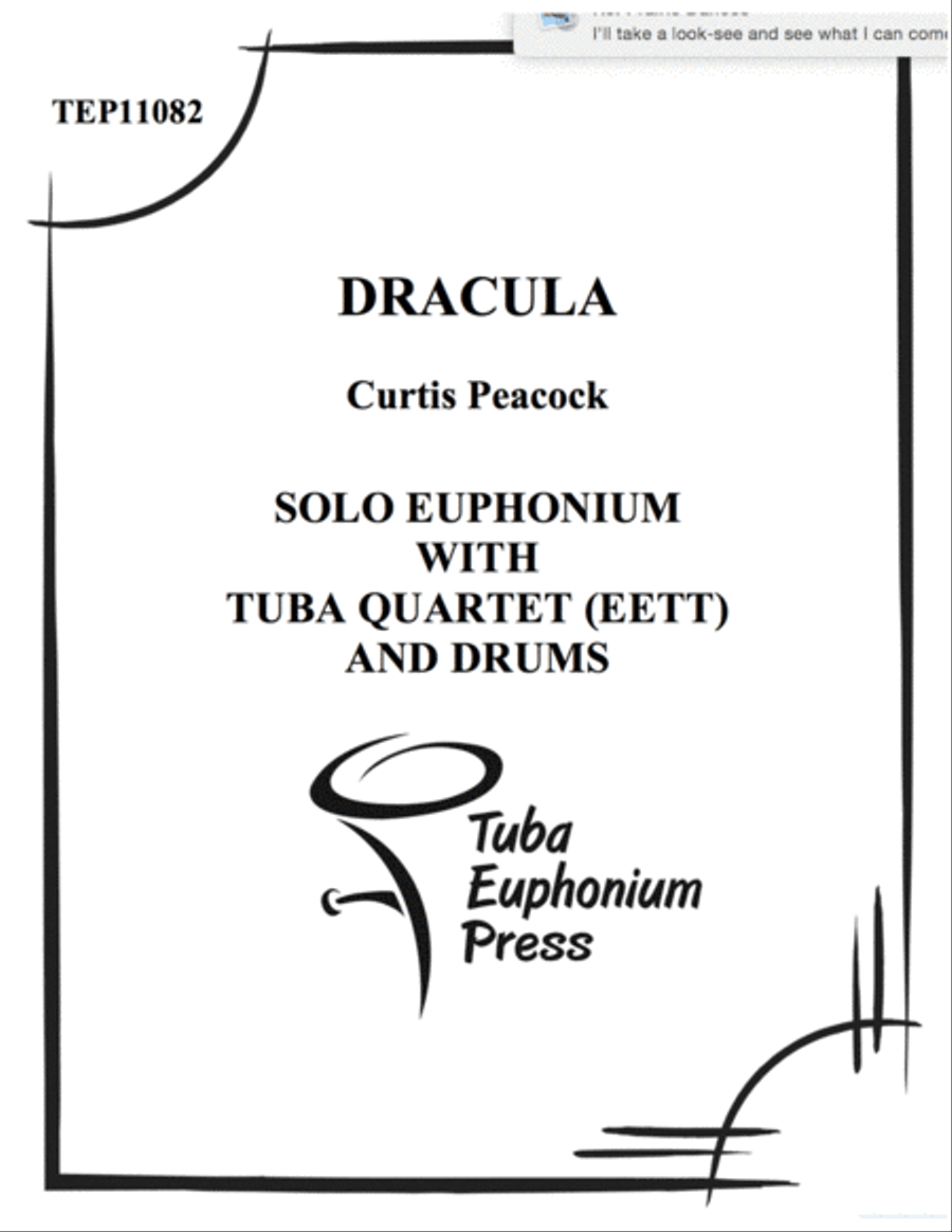 Dracula Tuba Quartet scores gallery preview page 1