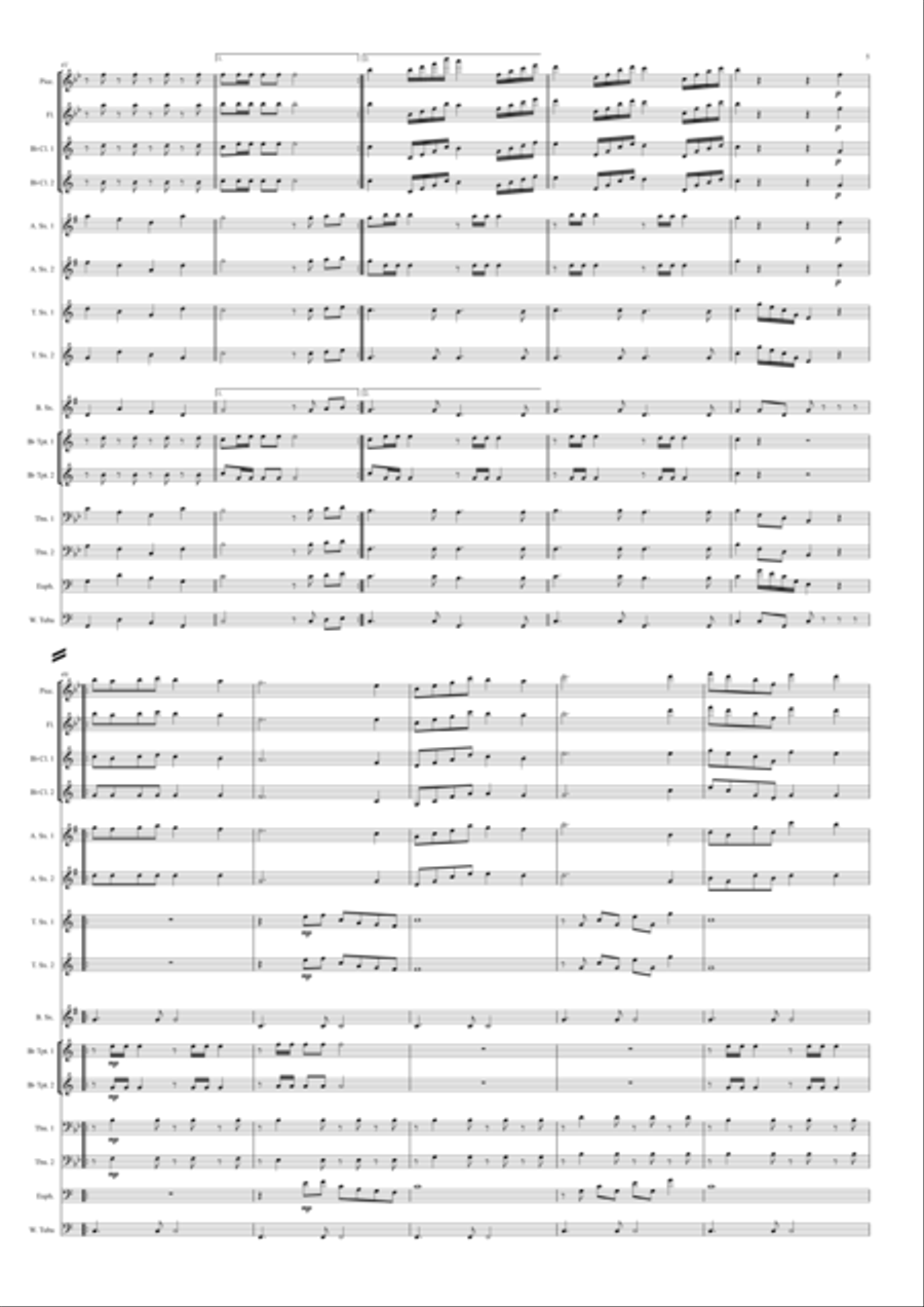 Clave de Fé Concert Band scores gallery preview page 6