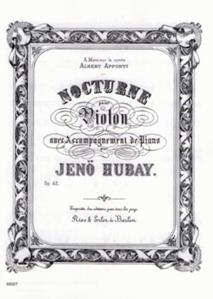 Book cover for Nocturne Op. 42