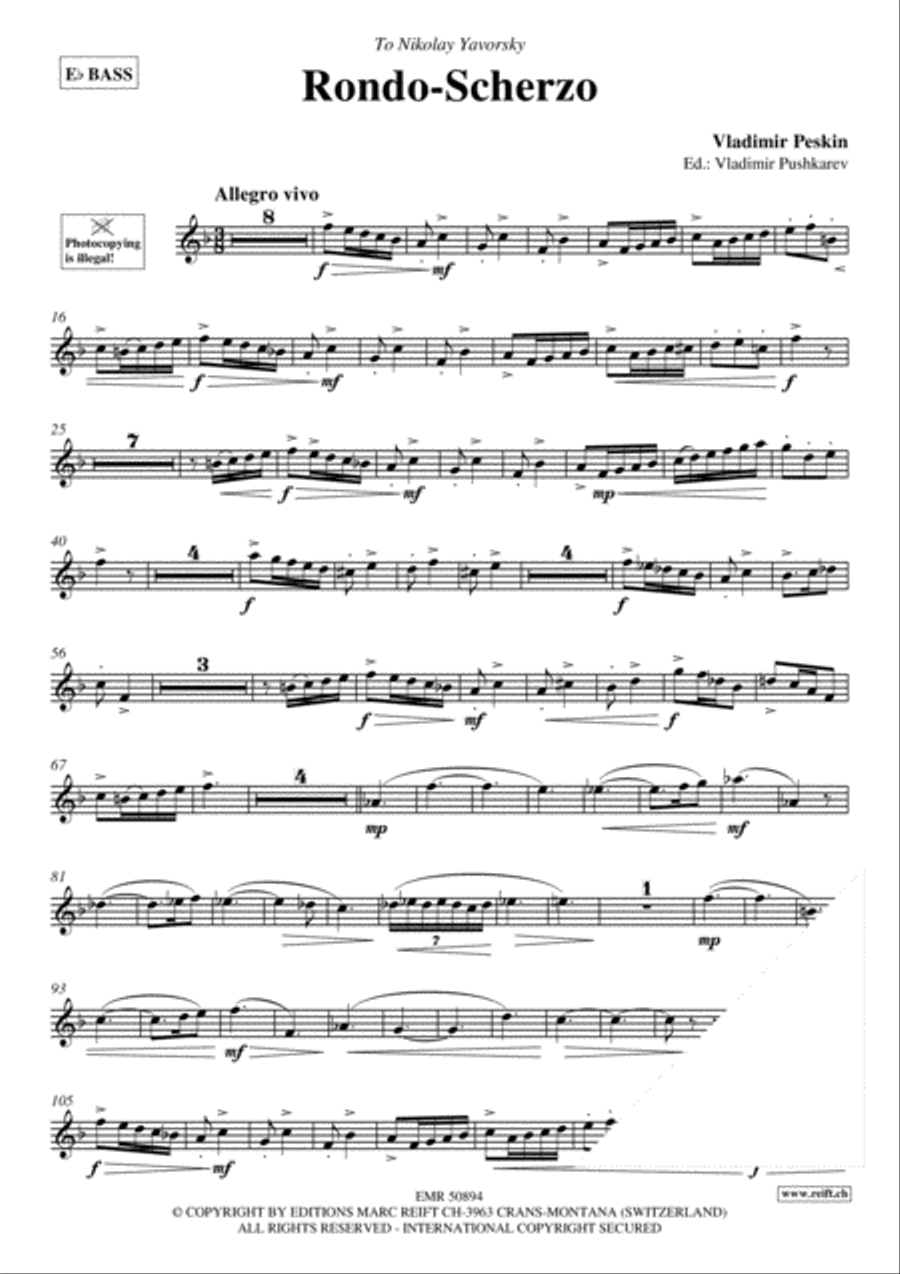 Rondo-Scherzo Voice Solo scores gallery preview page 3
