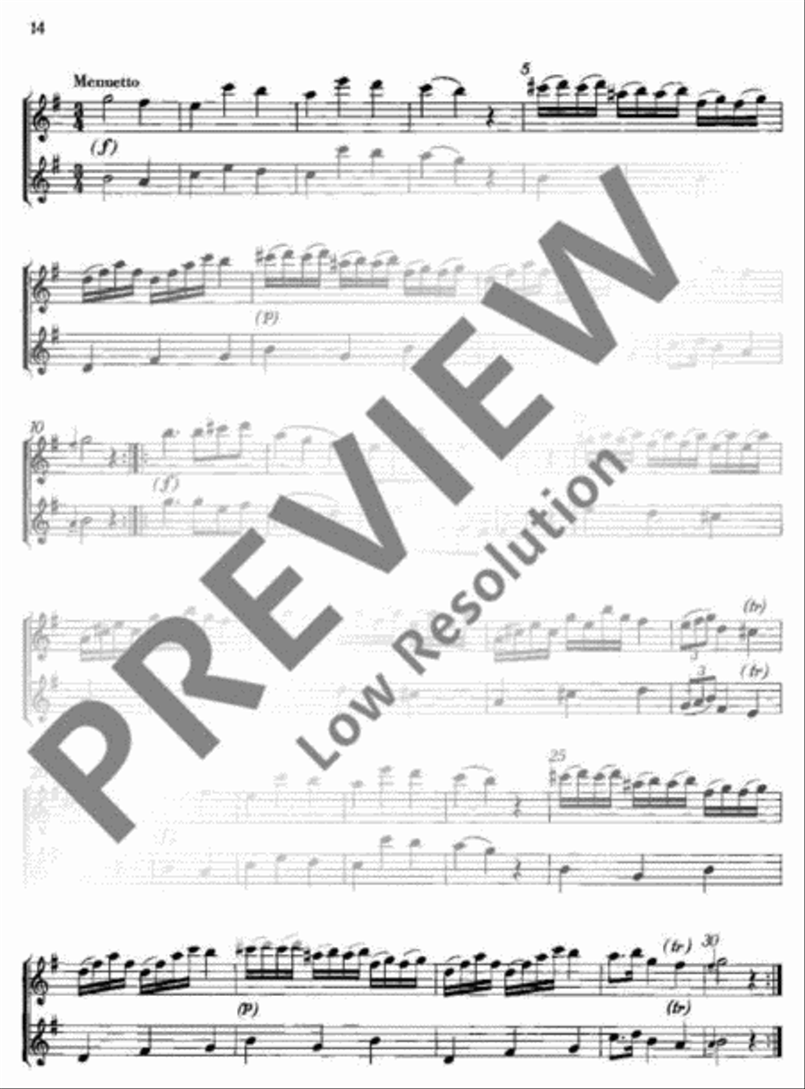 Three Sonatas Three Sonatas Flute scores gallery preview page 15