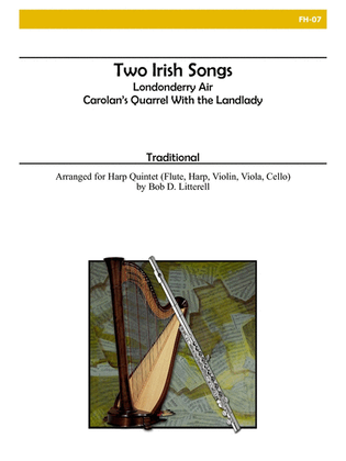 Two Irish Songs for Flute, Violin, Viola, Cello and Harp