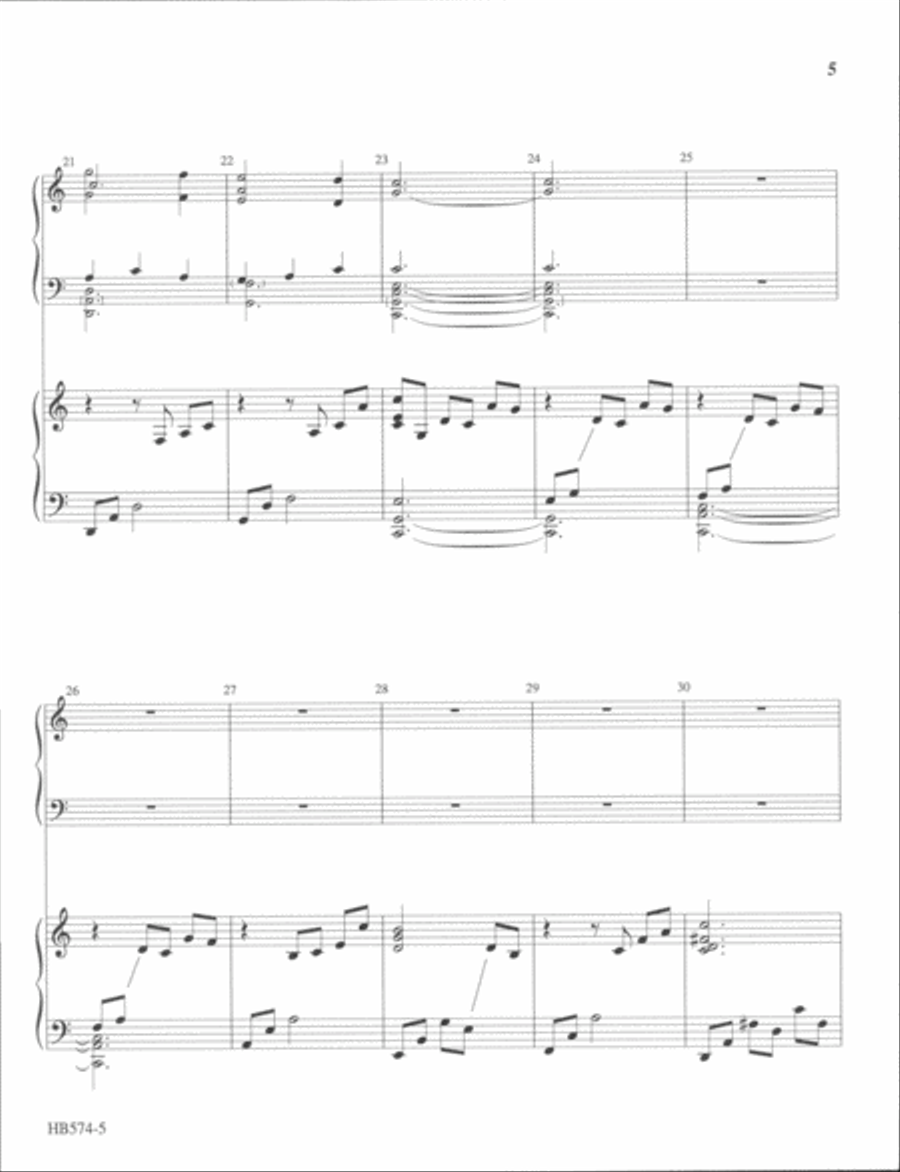 A Shepherd's Love - full score Handbell Choir scores gallery preview page 4