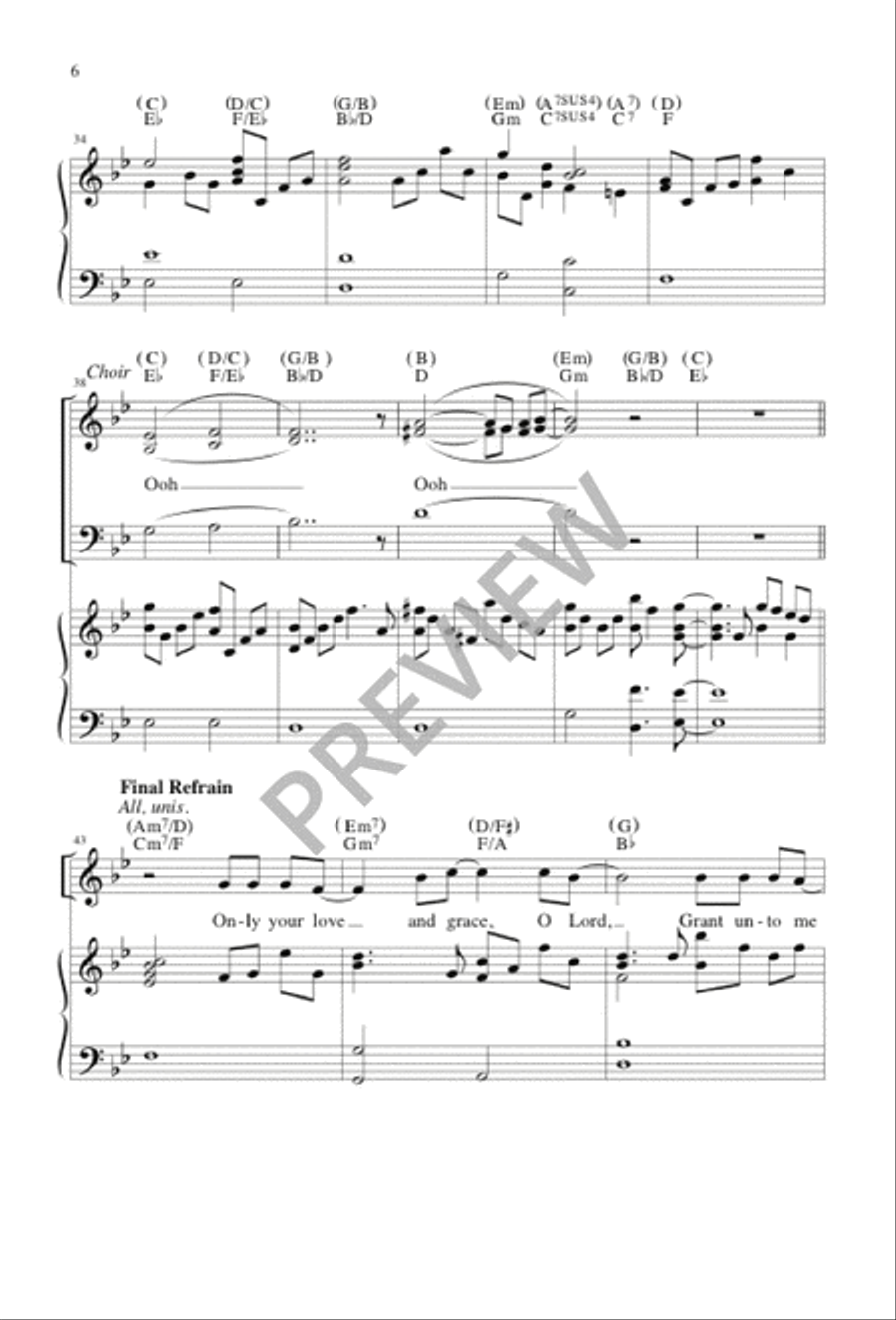 Only Your Love 4-Part scores gallery preview page 7