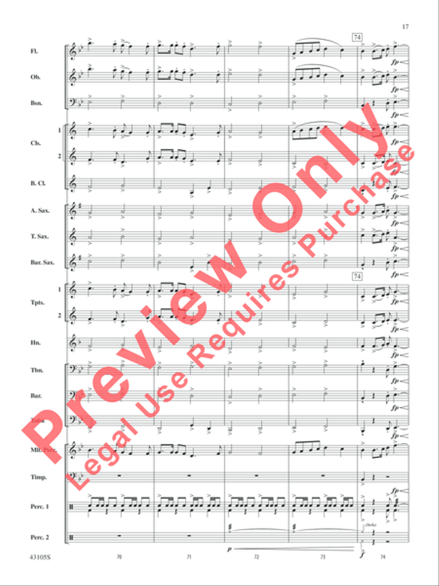 Cheyenne Cheyenne Concert Band scores gallery preview page 17