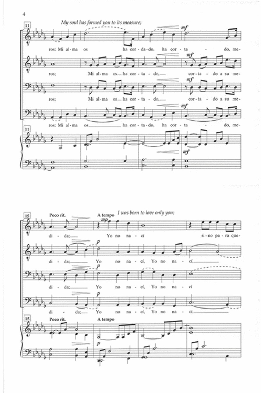 Amor de mi Alma - TTBB TTBB scores gallery preview page 3