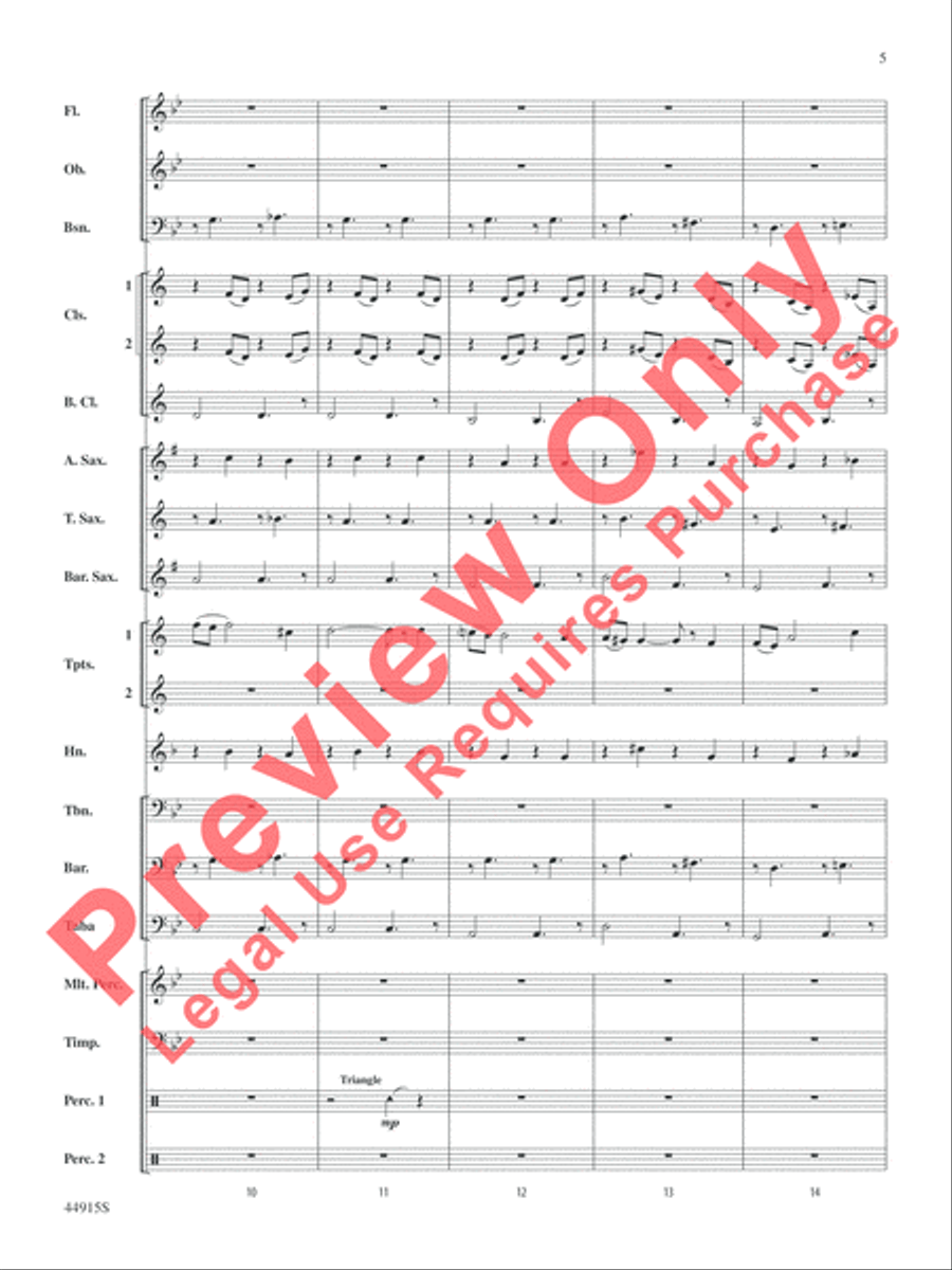Transylvanian Lullaby Concert Band scores gallery preview page 20