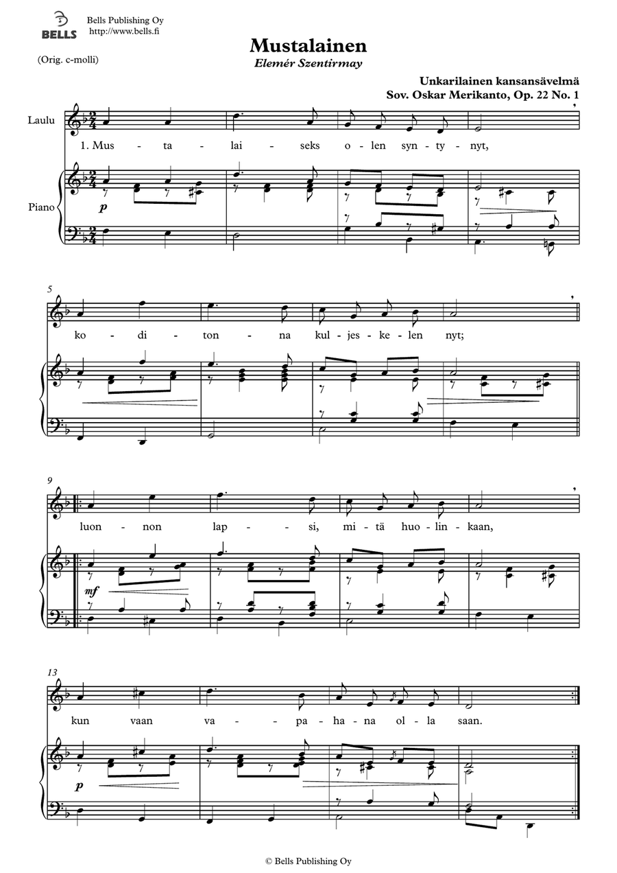 Mustalainen (D minor)