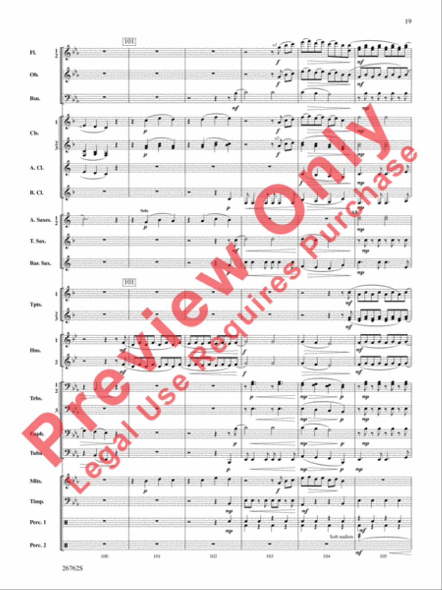 Rainbows Concert Band scores gallery preview page 20