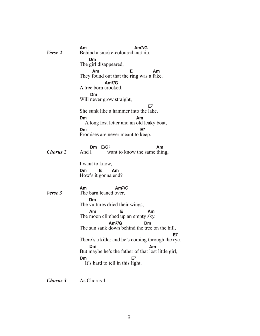 How's It Gonna End How's It Gonna End Guitar scores gallery preview page 2