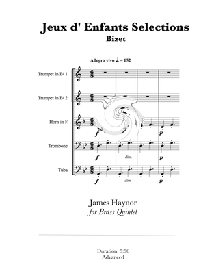 Book cover for Jeux d' Enfants Selections for Brass Quintet