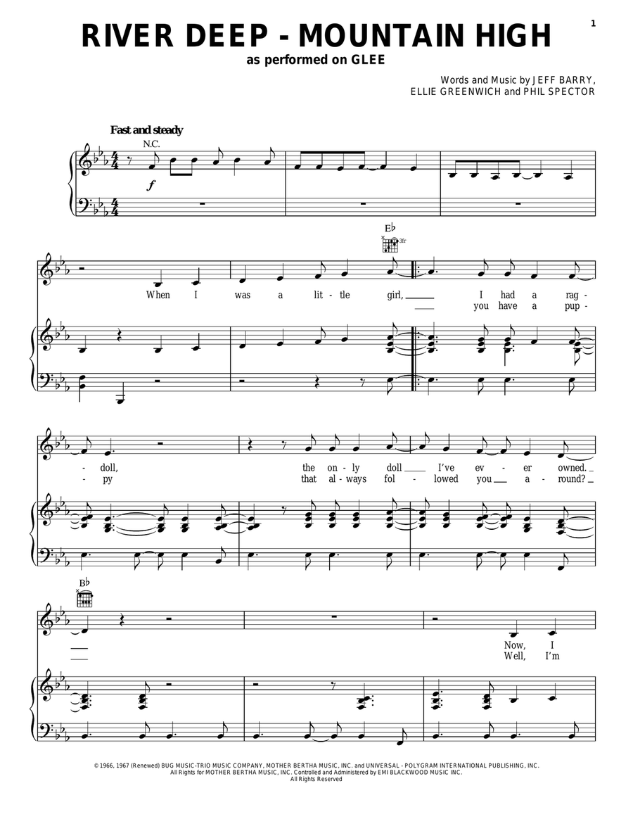 River Deep - Mountain High Acoustic Guitar scores gallery preview page 1