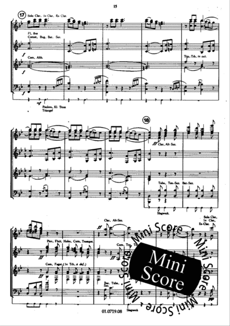 Le Carnaval Romain Concert Band scores gallery preview page 18