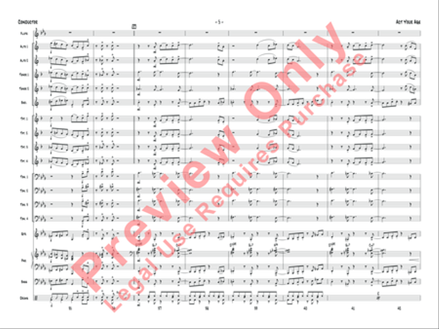 Act Your Age Act Your Age Jazz Ensemble scores gallery preview page 24