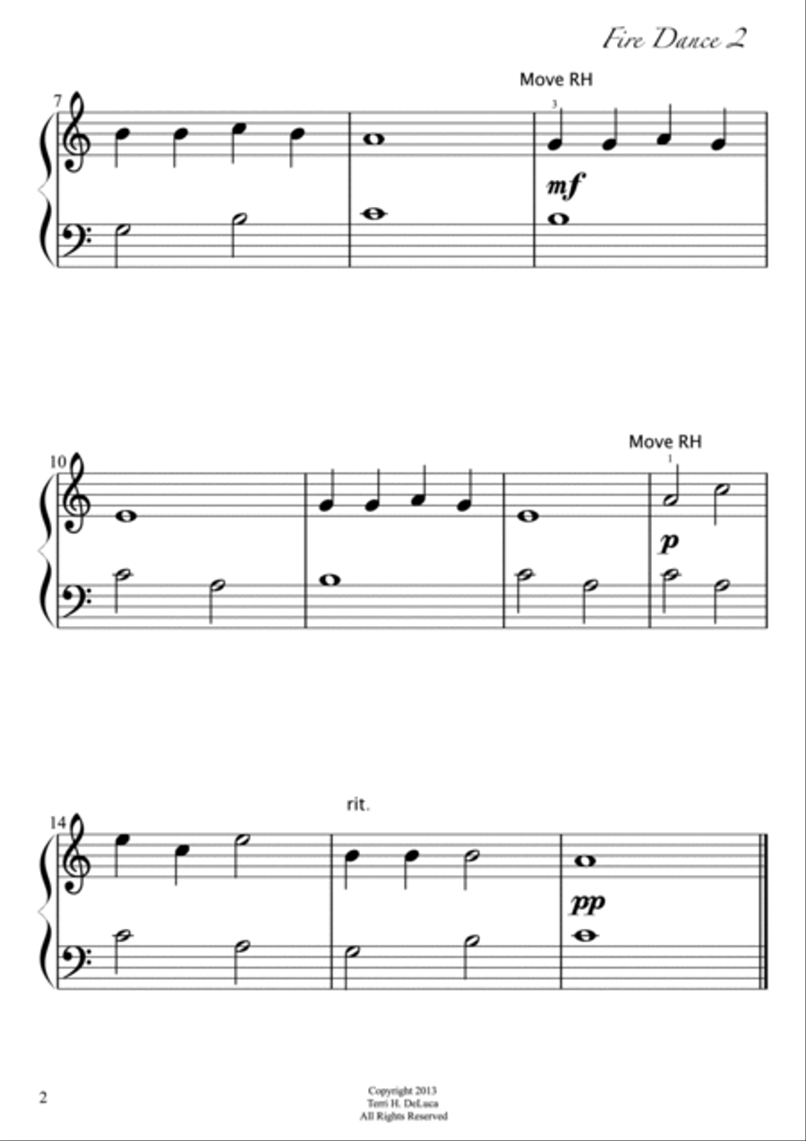 Fire Dance 1,2,3,4 Piano Method scores gallery preview page 6