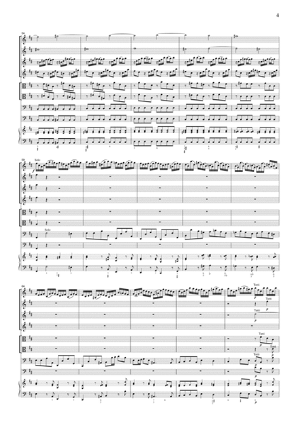 Vivaldi Concerto for 4 Violins Op.3, No.10, for string orchestra, SV005 image number null