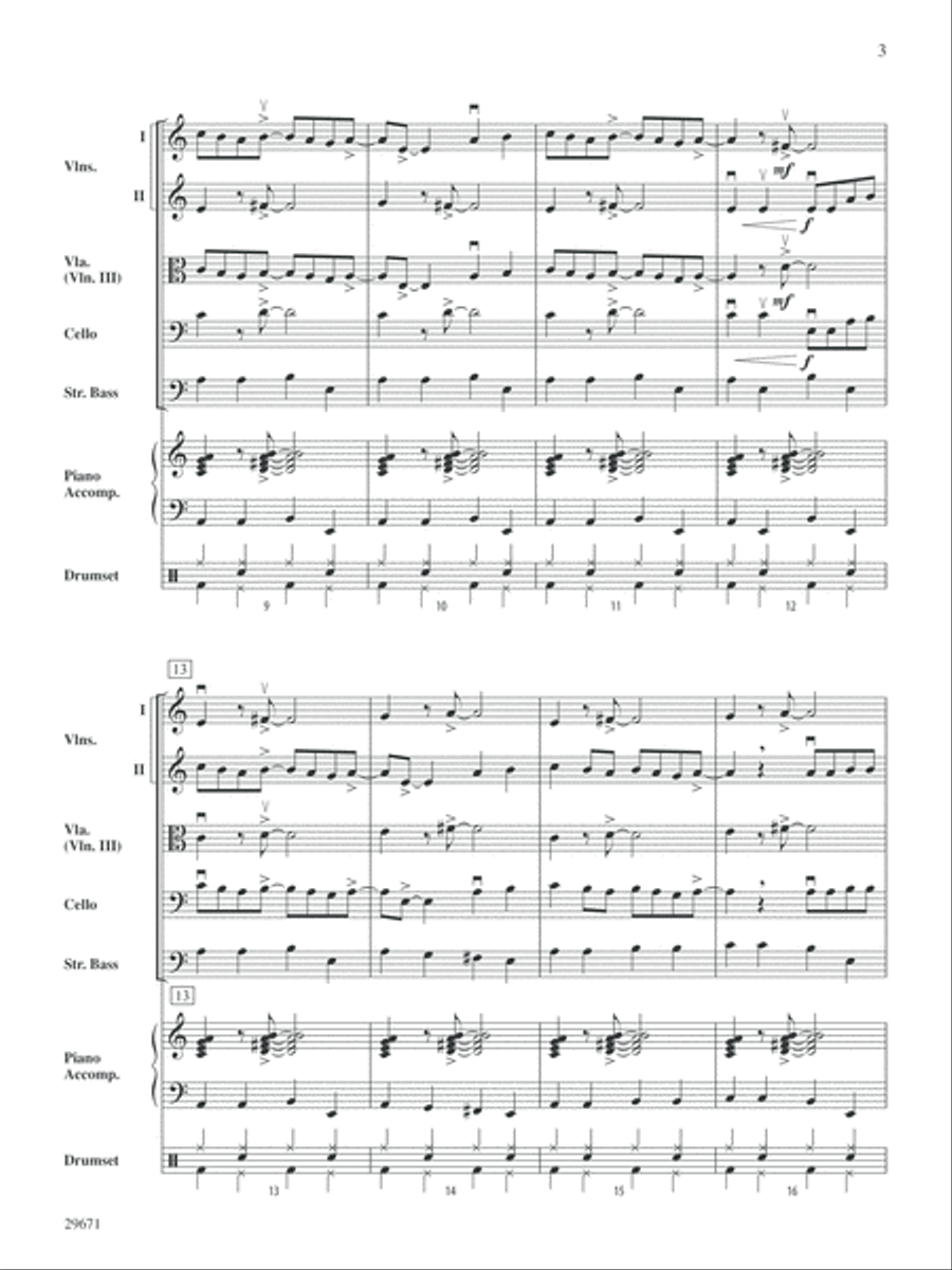 Moondance: Score String Orchestra scores gallery preview page 3